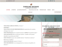 Tablet Screenshot of carolinedegrave.com